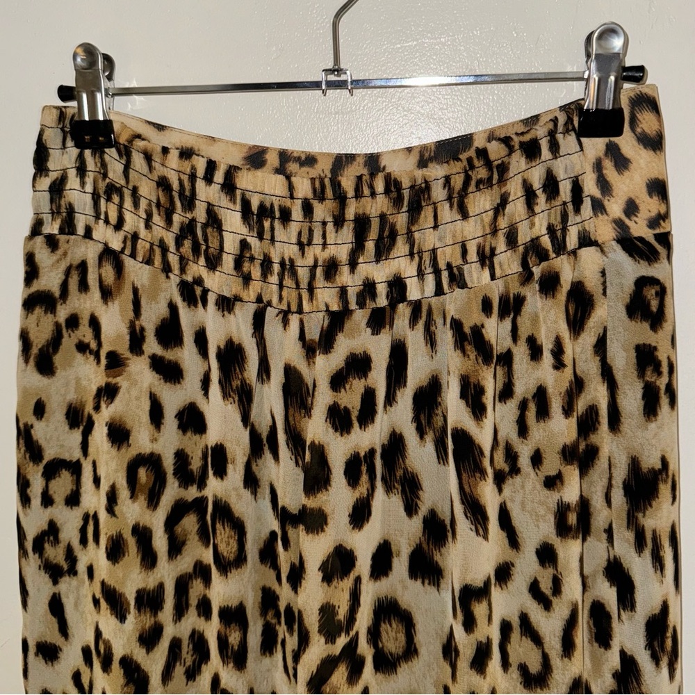 Bebe Leopard Sheer Pants Size S - Picture 4 of 5